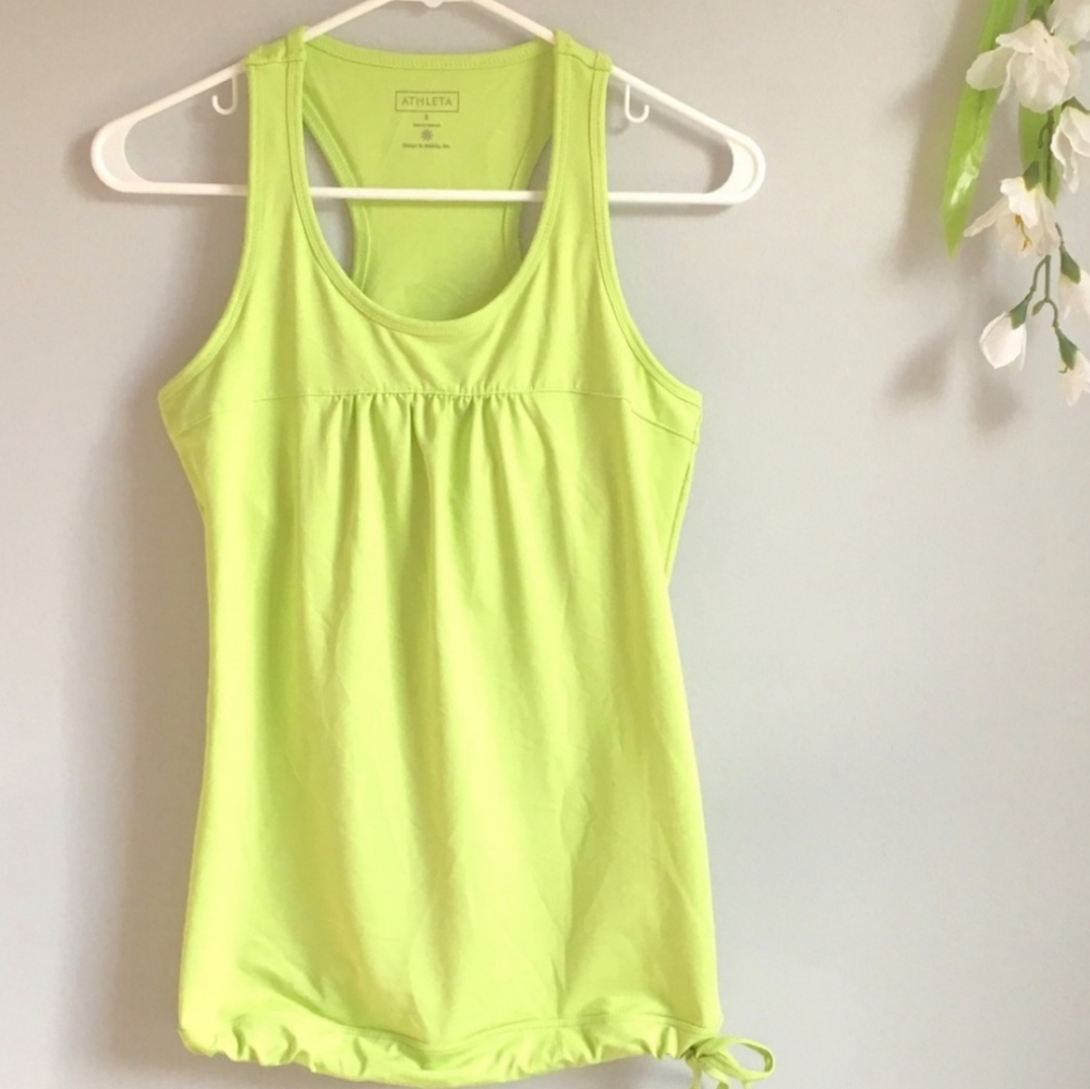 Athleta Lime Green Tinker Tank Workout Top S